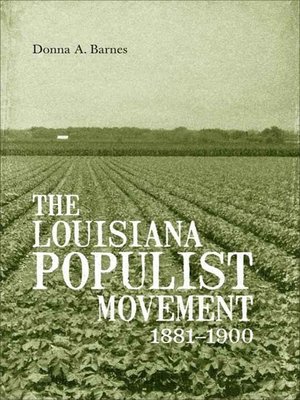 cover image of The Louisiana Populist Movement, 1881-1900